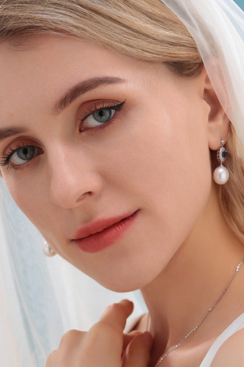 11-12mm Freshwater Pearl & Royal Elegance Baroque Pearl Earrings - House Of Pearls