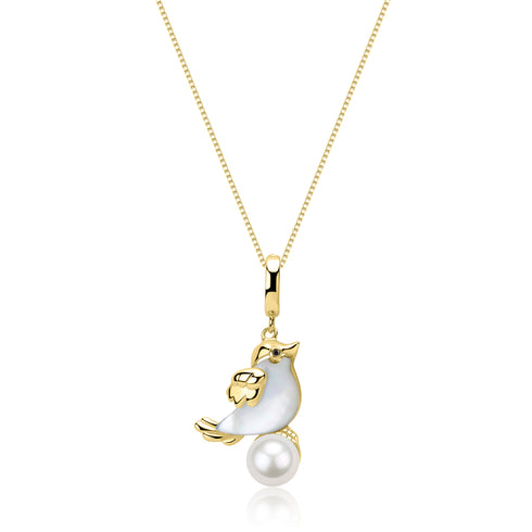 6-7mm Pearl Mother of Pearl Bird Pendant - House Of Pearls