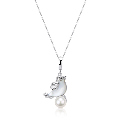6-7mm Pearl Mother of Pearl Bird Pendant - House Of Pearls