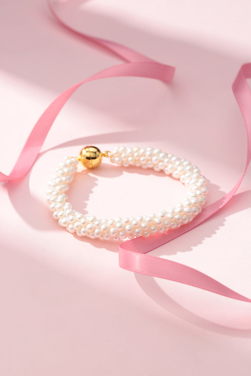 Mini Freshwater Pearls Bracelet with Magnetic Lock - House Of Pearls