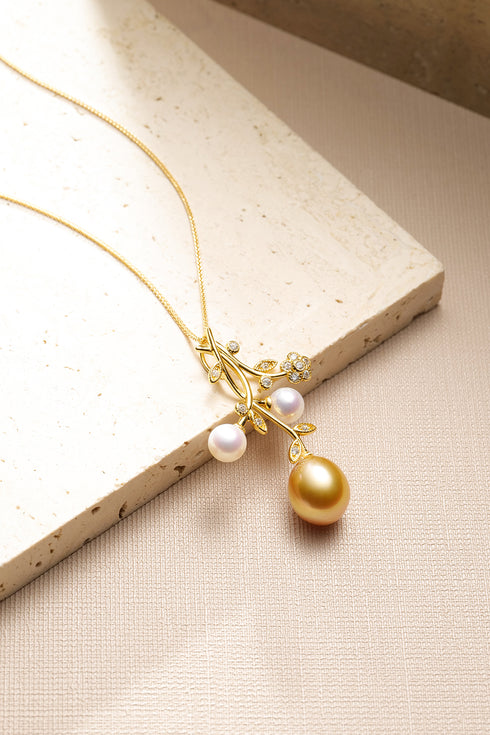Golden South Sea Pearl Zoey Pendant