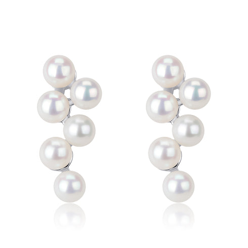 5-6mm Akoya Pearls Grapes Pendant & Earrings Set - House Of Pearls