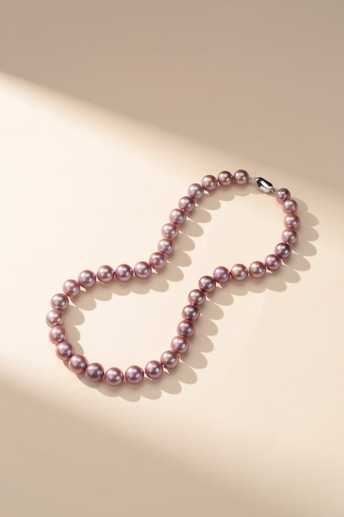 9-11mm Purple Freshwater Pearl Necklace - House Of Pearls