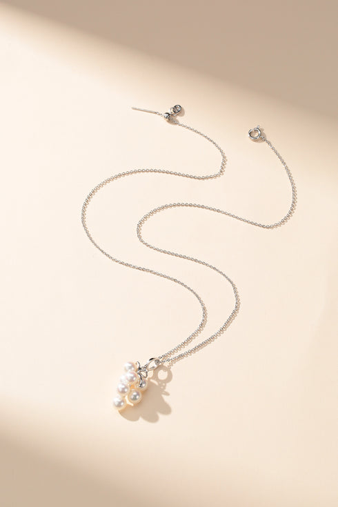 5-6mm Akoya Pearls Grapes Pendant & Earrings Set - House Of Pearls
