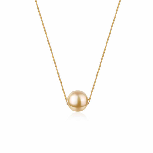 Golden South Sea Pearl Floating Pendant - House Of Pearls