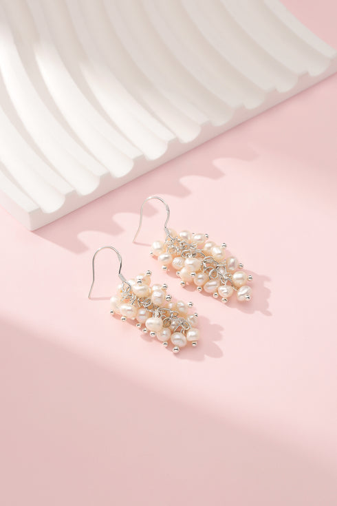 2-3mm Freshwater Pearls Grape Shape Earrings - Earrings made with hand-selected pearls from House of Pearls