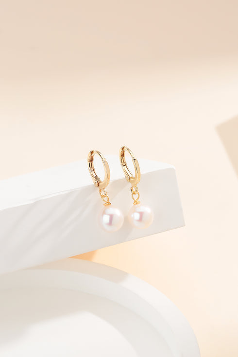 Freshwater Pearl Classic Hoop Earrings - House Of Pearls