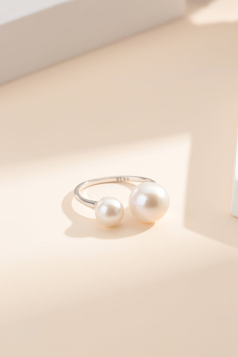 Dual Pearls Ring - Rings made with hand-selected pearls from House of Pearls