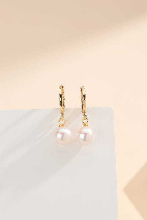 Freshwater Pearl Classic Hoop Earrings - House Of Pearls