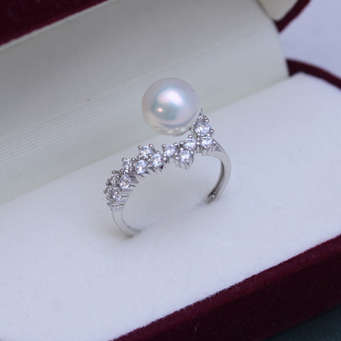 8-9mm Freshwater Pearl & Felicity Ring - House Of Pearls