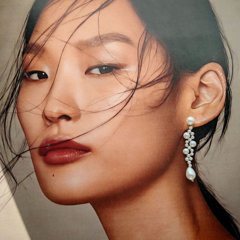 Cascading Freshwater Pearl Bridal Drop Earrings - Earrings made with hand-selected pearls from House of Pearls