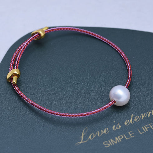 11-12mm Freshwater Pearl Weave Bracelet