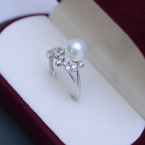 8-9mm Freshwater Pearl & Felicity Ring - House Of Pearls