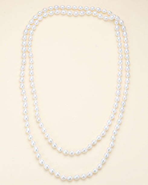 48-Inch Freshwater Pearl Rope Necklace