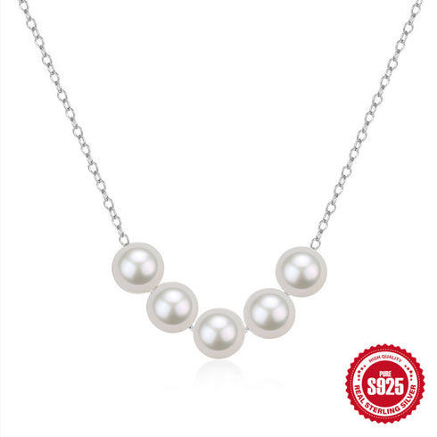 6-7mm Smile White Freshwater Pearl Necklace - House Of Pearls