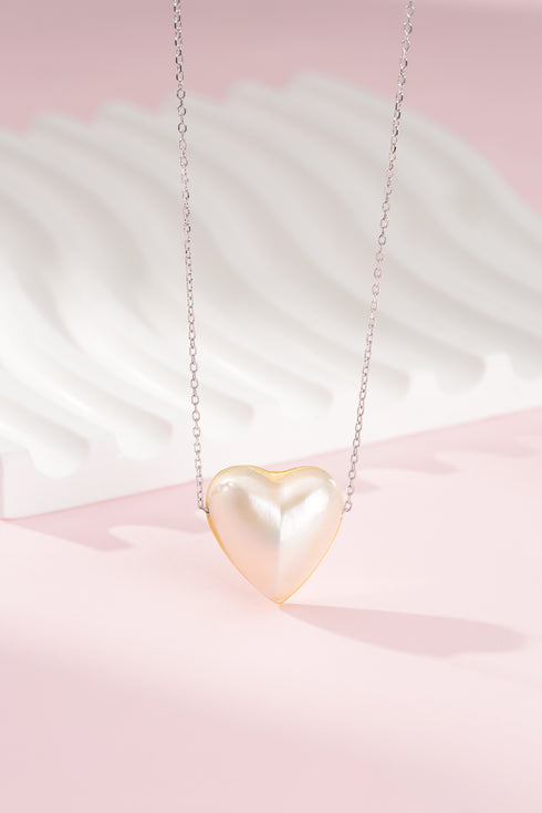 Baroque Pearl Heart Shape Pendant Necklace - Necklaces made with hand-selected pearls from House of Pearls