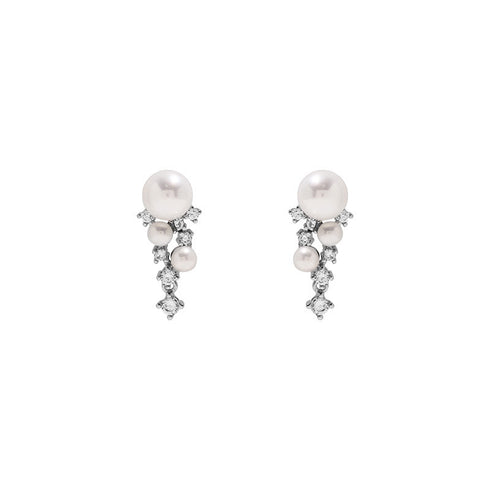 Bling Starry Sky Freshwater Pearl Drop Earrings - Earrings made with hand-selected pearls from House of Pearls