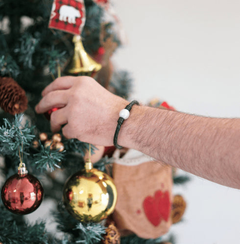 Large Baroque Pearl Leather Bracelet in Stainless Steel - House Of Pearls
