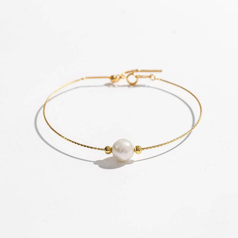 8-9mm Floating Pearl Chain Bracelet - House Of Pearls