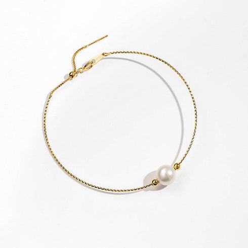 8-9mm Floating Pearl Chain Bracelet - House Of Pearls
