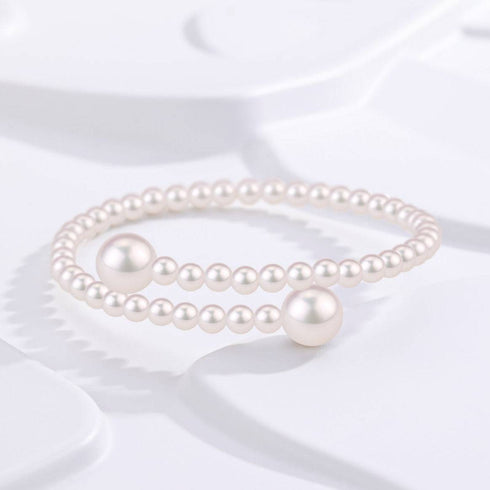Eternal Embrace White Freshwater Pearl Bracelet - Bracelets made with hand-selected pearls from House of Pearls