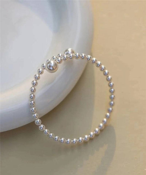 Eternal Embrace White Freshwater Pearl Bracelet - House Of Pearls