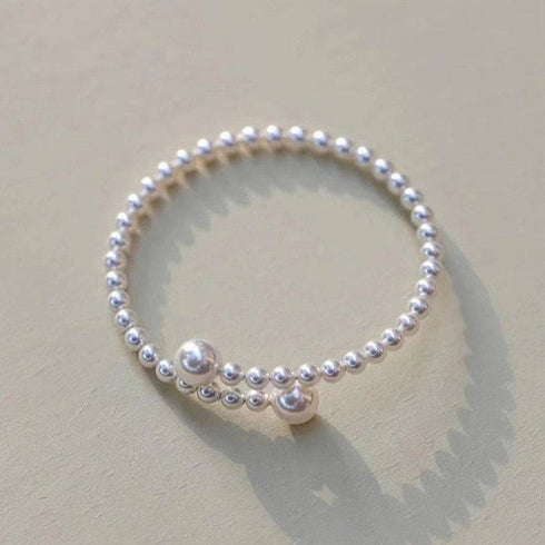 Eternal Embrace White Freshwater Pearl Bracelet - House Of Pearls