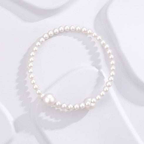 Eternal Embrace White Freshwater Pearl Bracelet - House Of Pearls