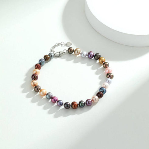 Dyed Multicolour Freshwater Pearl Bracelet - House Of Pearls