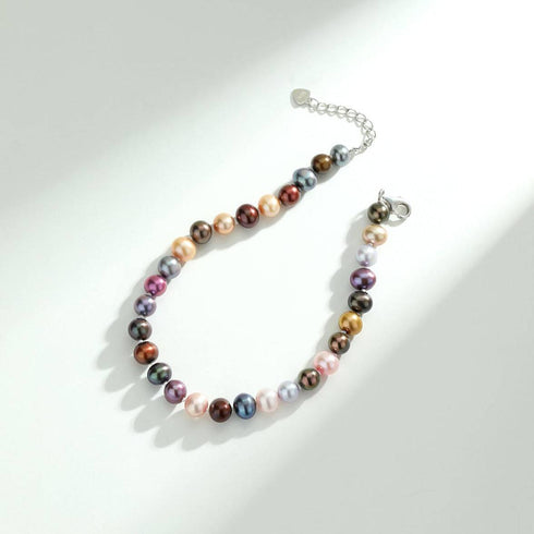 Dyed Multicolour Freshwater Pearl Bracelet - House Of Pearls