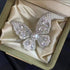 Butterfly Pearl & Cubic Zirconia Brooch - Brooch made with hand-selected pearls from House of Pearls