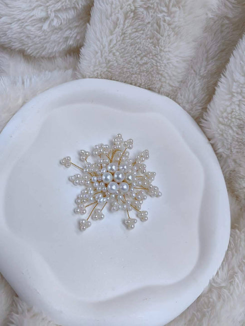 Freshwater Pearls Blossom Flower Brooch - House Of Pearls