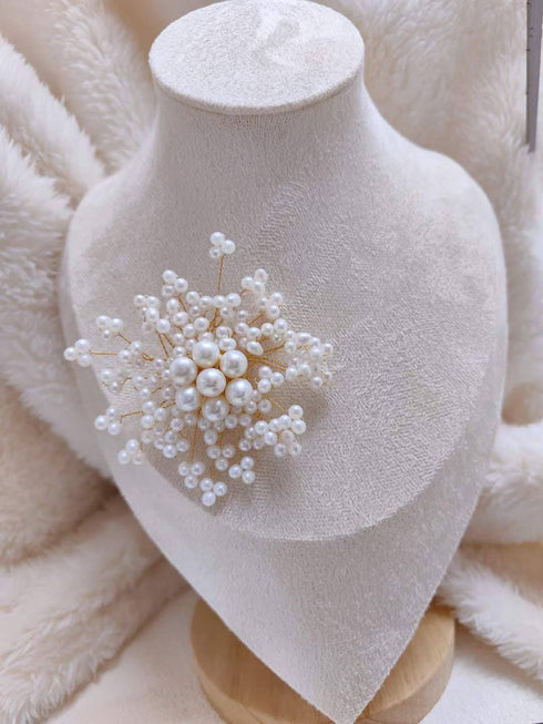 Freshwater Pearls Blossom Flower Brooch - House Of Pearls
