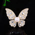 Butterfly Pearl & Cubic Zirconia Brooch - Brooch made with hand-selected pearls from House of Pearls