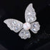 Butterfly Pearl & Cubic Zirconia Brooch - Brooch made with hand-selected pearls from House of Pearls