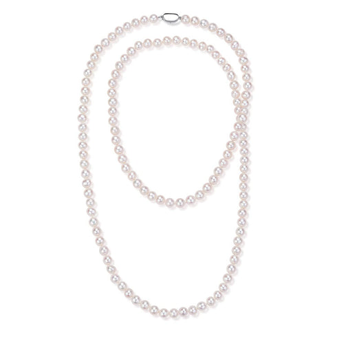 Classic 6–7mm White Freshwater Pearl Strand Necklace – AAA/AAAA Grade, Multiple Lengths - Necklaces made with hand-selected pearls from House of Pearls