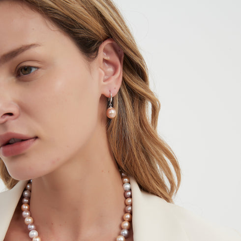 Classic Hook Pink Baroque Pearl Earrings - Earrings made with hand-selected pearls from House of Pearls