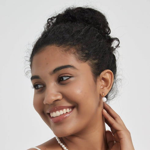 10-11mm Freshwater Edison Pearl Earrings AAAA - Earrings made with hand-selected pearls from House of Pearls