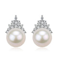 10-11mm Freshwater Pearl & Queen Earrings - Earrings made with hand-selected pearls from House of Pearls