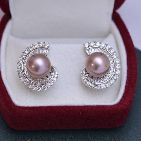 11-12mm Freshwater Pearl & Camille Earrings - House Of Pearls