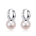 11-12mm Freshwater Pearl & Round Hoop Earrings - Earrings made with hand-selected pearls from House of Pearls