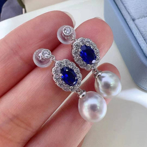 11-12mm Freshwater Pearl & Royal Elegance Baroque Pearl Earrings - House Of Pearls