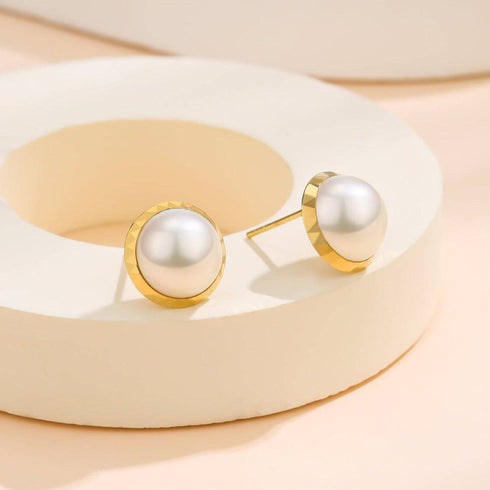 14-15mm Mabe Pearl Pendant Earrings - House Of Pearls