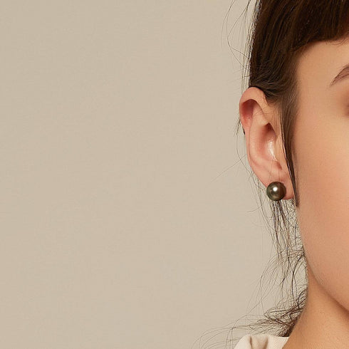 Tahitian South Sea Pearl & Stud Earrings - House Of Pearls