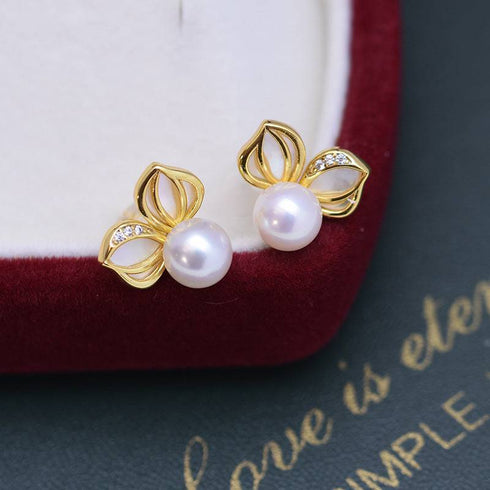 6-7mm Freshwater Pearl& Calista Earrings - House Of Pearls