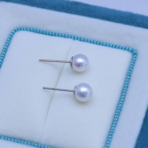 6-7mm Freshwater Classic Pearl Stud Earrings - House Of Pearls