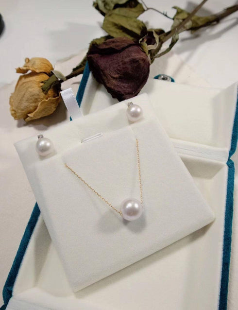 8-10mm Freshwater Pearl & Sasha Earrings - House Of Pearls