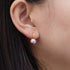 9-10mm Freshwater Pearl & CZ Earrings - Earrings made with hand-selected pearls from House of Pearls