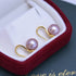 9-10mm Freshwater Pearl & CZ Earrings - Earrings made with hand-selected pearls from House of Pearls