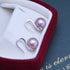 9-10mm Freshwater Pearl & CZ Earrings - Earrings made with hand-selected pearls from House of Pearls
